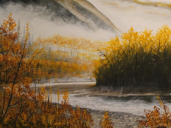 MISTY RIVER MORNING